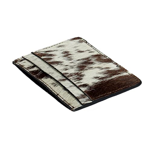 Image of Myra Le Texas Western Card Holder - Small Credit Card Wallet for Women, Cowhide Leather and Hairon, Slim and Minimalist Case, Mini Wallet, Western Cowgirl Gifts for Mom, Sister, Friend