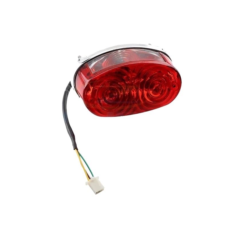Feu arrière de freinage 12V rouge pour moto et quad ATV 50cc à 250cc