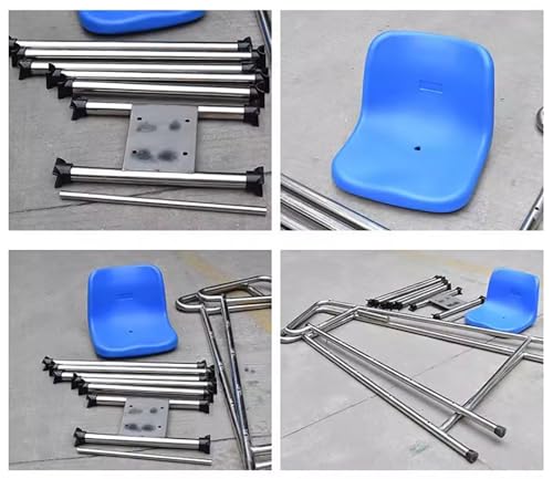 Silla de Salvavidas de Acero Inoxidable con Sombrilla y Reposapiés Alto miniatura 3