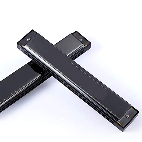 KIRANDIE 24 Trous Tremolo Harmonica Instrument Musical 1pc Harmonica (Color : Matte Black) - Les Beatles, Paul McCartney, John Lennon, RIngo Starr, George Harrison KIRANDIE 24 Trous Tremolo Harmonica Instrument Musical 1pc Harmonica (Color : Matte Black) – Image 4
