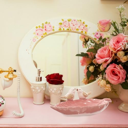 SOLUSTRE Bird Dessert Plate Ceramic Jewelry Tray and Decorative Snack Tray for Home Party Serving and Display 8.66X5.9 Inch - Image 10