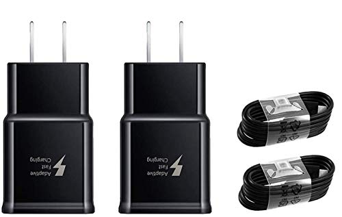 Samsung Wall Charger Adaptive Fast Charger Kit for Samsung Galaxy S7/S7 E/S6/S6 E/Note5/4 /S4/S3, USB 2.0 Fast Charge Kit True Digital Adaptive Fast Charging (Wall Charge + Micro USB Cable 4 ft)