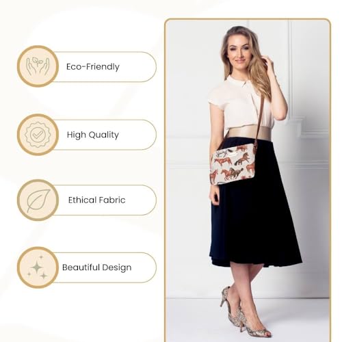 Image of Signare Tapestry Crossbody Bag Sling Shoulder Purse for Women