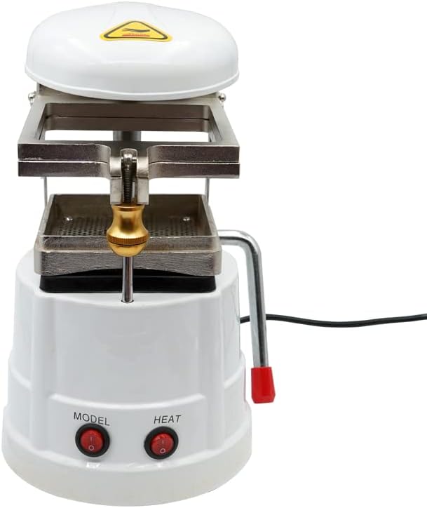 Dental Vacuum Former Forming Laminator Machine Oral Material Making Tools Dental Orthodontic Laboratory Equipment White