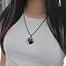 Seawah Cat Necklaces for Teen Girls & Boys(Black) - Fun Valentines Gifts for Cat Lovers - Cute Jewelry for Women - Goth Accessories - Whimsigoth Idea