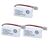 BT-1021 Rechargeable Battery Replacement Compatible with Uniden BT1021 BBTG0798001 BT-1008 BT-1016 Cordless Handset Phone(Pack of 3)