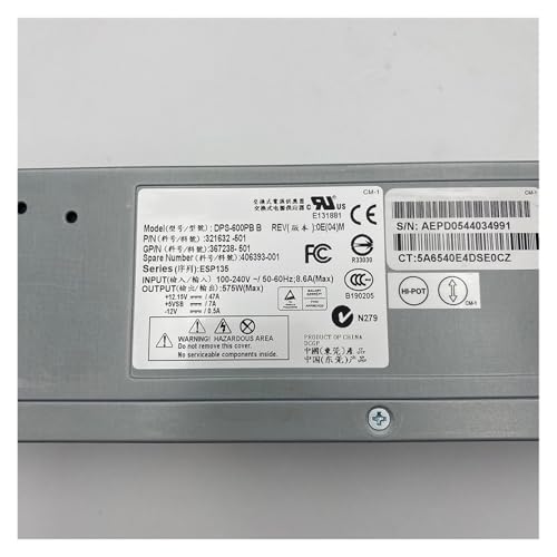 Alimentation Serveur DL380G4 575W haute redondance bloc tiroir 321632-501 - 2