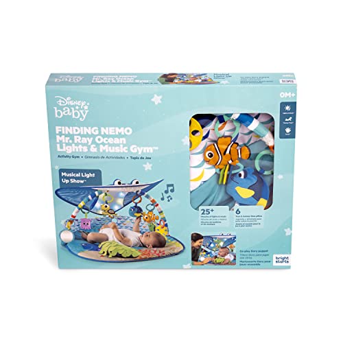 Bright Starts Disney Baby Finding Nemo Mr. Ray Ocean Lights & Music Gym, Ages Newborn + #TOP7