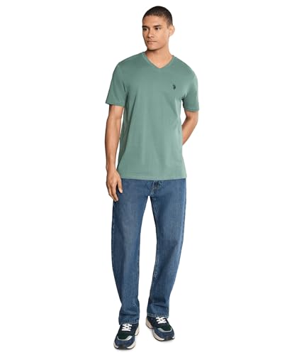 Image of U.S. Polo Assn. Men's Solid V‑Neck T-Shirt
