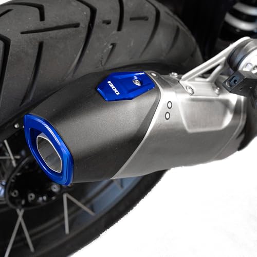 Accesorios gs1300 R 1300GS ADV: silenciador lateral decorativo de aluminio CNC azul 4