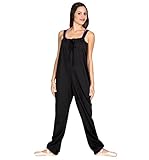 Bloch Women's Warm Up Dance Overall Pants S Black