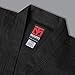 MOOTO Korea Taekwondo BS4 Open Type Uniform Black TKD Dobok Hapkido (160 (Height : 160~169cm)(5.24~5.54ft)