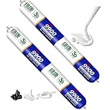 9900 Sealant Waterproof, Silicon Waterproof Sealant, Permanent Solution for Roof & Wall Cracks, Outdoor Water Proof Exterior Sealants Heat Resistant, Tear and Stretch Resistance (White,2Pcs)