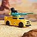 Transformers CYBERWORLD Bumblebee Armored Cyber Changers 4-Inch Action Figure, Quick Change to Car Mode, Robot Toys for Boys and Girls 6 and Up