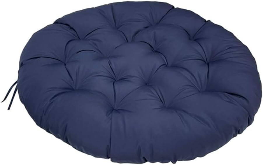 Rocker Chair Pads Thickened Hanging Egg Swing Chair Cushion for Outdoor Patio Garden Swing Chair Navy Blue 35" x 35"