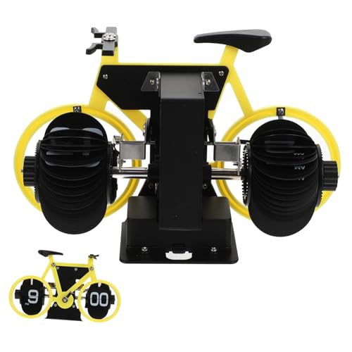 TOPBATHY Orologio Da Scrivania Vintage Palette Meccanico Flip Con Design Bicicletta Retrò Resistente e Decorativo Per Ufficio e Casa Regalo