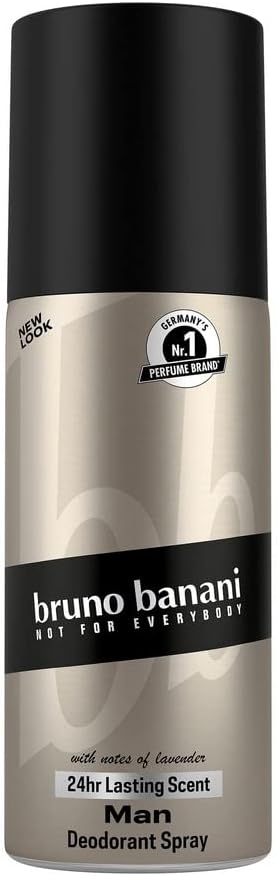 bruno banani Man Deo-Bodyspray, lichaamsspray met tijdloze, frisse, oosterse herengeur, 24 uur lang aanhoudend, 150 ml