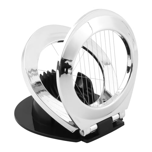 GCNWW Egg Slicer, Multifunctional Stainless Steel Egg Slicer for Boiled Eggs, Portability Heavy Duty Egg Cutter for Home Quickly and Effectively Kitchen Helper Dishwasher Safe