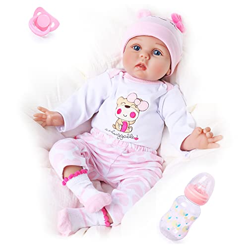 CHAREX Reborn Baby Dolls Girl - 16 Inches Realistic Soft Vinly Newborn Baby Dolll That Look Real, Best Toy for Kids Ages 3+