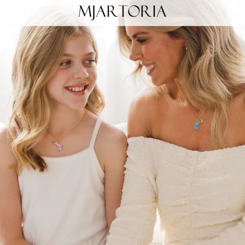 MJartoria BFF Necklace for 2-Butterfly Friendship Necklace Best Friend Forever Butterfly Pendant Matching Necklaces Best Friend Necklaces Gifts2