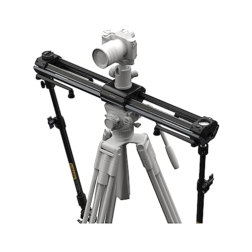 Zeapon Micro3 M1000 ダブルディスタンスカメラスライダー、移動距離42.1インチ、Hellaflushデザイン4KG-12KGスーパーペイロード、真空調整可能なダンピング、安定した撮影