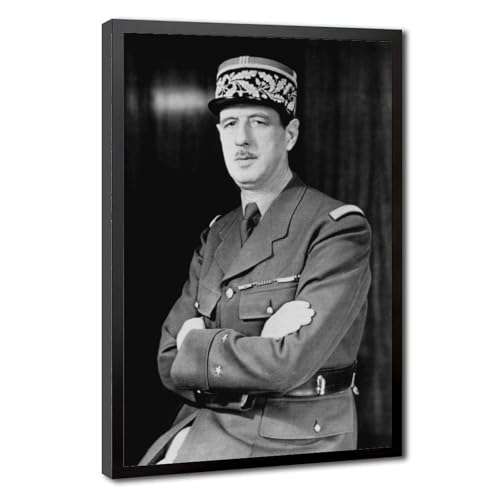 Impression sur toile Charles De Gaulle pour sublimer la décoration murale d'un bureau