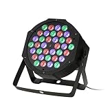 Machine à Effet de scène 36 LED RGBW DMX 512 Effet d'éclairage Plat de scène DJ Disco Party Holiday Bar Club Bar Club Anniversaire Wedday Lights Plusieurs Modes de Travail et Effet d'éclairage