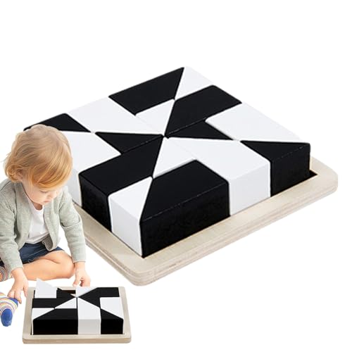 幼児用パズルセット、子供用パズルブロック - おもちゃモンテッソーリ幼児学習おもちゃを隠す - 木製パズル幼児のおもちゃ子供用木製隠し積み木パズル、早期教育論理的思考トレーニング、親子インタラクティブ卓上ゲーム教育玩具、子供と大人のための教育用組み立てレンガ、幼児の細かい運動能力を開発するおもちゃ