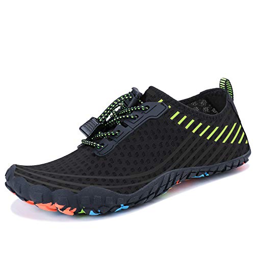 Image of MAYZERO Water Shoes Men Women Swim Surf Shoes Beach Pool Shoes Wide Toe Hiking Aqua Shoes Winter House Slippers