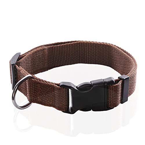 Adjustable Nylon Dog Collar, pet Collar 1 Inch 3/4 Inch 5/8 Inch Wide, for Large Medium Small Dogs...