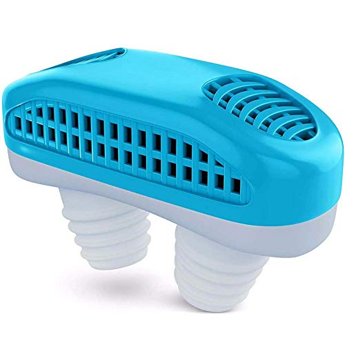 2-in-1 Anti Snoring Devices, 2019 Upgrade Snoring Solution Nasal Dilator, Ease Breathing Comfortable Sleeping Snore Stopper Reduce Snoring Sleeping Aid Device, Fit for Men, Women and Kids(Blue)