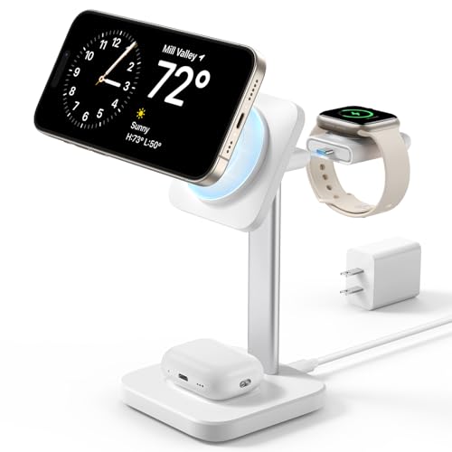 ESR 3 in 1 Wireless Charging Station for Apple[Certified] Portabl...