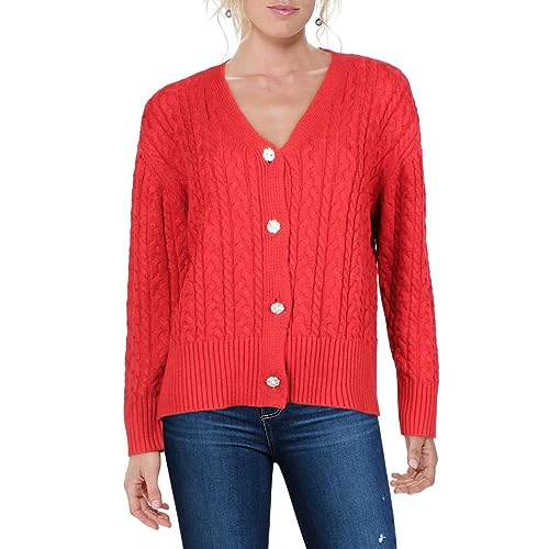 Image of Anne Klein Women's Cable Cardigan W Jewel Buttons
