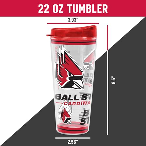 Image of Rico Industries NCAA College Double Wall Mayhem 16oz Or 20oz Tritan Tumbler W Lid