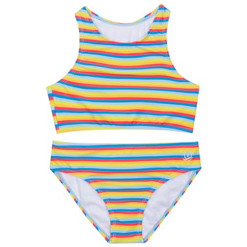 Image of SwimZip Girls' Halter Top and Bikini Bottom 2 Piece Set UPF 50+ Sun Protection
