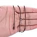 FOSIR 2mm Titanium Steel Unique Black Snake Chain Necklace for Men and Women, Twist Mens Chain (18 Inch)