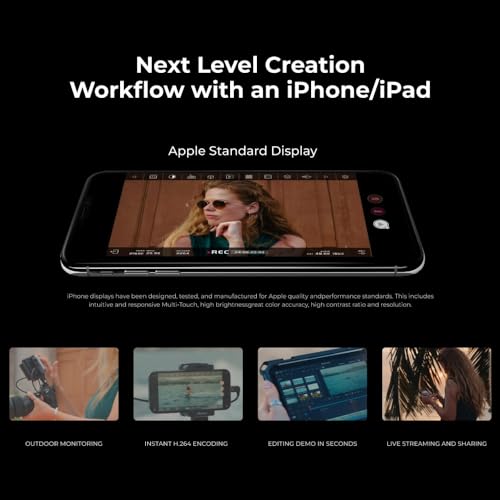 Image of Accsoon SeeMo 4k HDMI Transmission Video Capture Terminal for iPhone and for iPad iOS 12.0 or later with reading function for SD Card HDMI In USB-C Out Supply Power out to Devices (SeeMo 4K)