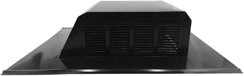 Heavy Duty Slant Back Roof Vent (50 Sq. in. NFA) (Black)