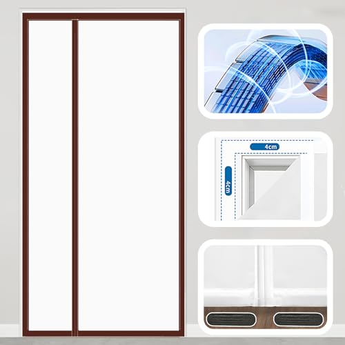 Rideau de porte isolant thermique magnétique pour maison et garage - 4
