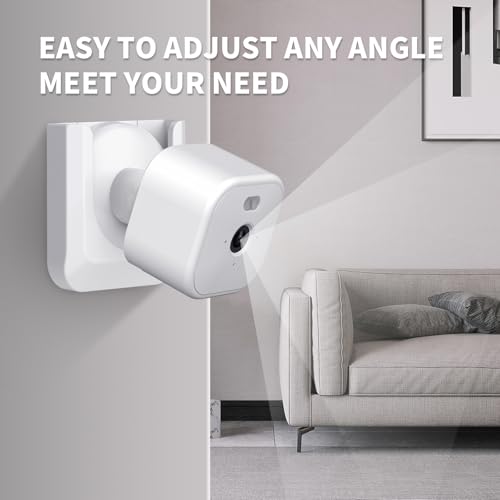 Image of Blink Mini 2 Camera Adhesive Wall Mount Bracket, Strong Adhesive Durable Camera Mount Stand for Blink Mini Indoor Camera, No Drill, No Screws, Decorate Damage-Free, Easy to Install (2 Pack)