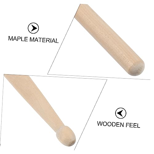 Baquetas para percusión madera maple tamaño 5A beige miniatura 4