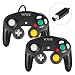 Gamecube Controller, VOYEE Wired Controllers/Gamepad for Nintendo Gamecube & Wii Console (Black/2 Pack)