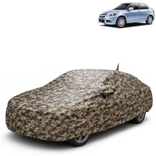 Image of KINGSWAY JungleTech 100% Waterproof Car Cover Only with Maruti Suzuki Swift Dzire (Year 2012 to 2017 - All Model) | Mirror and Antenna Pockets | Scratchproof | All Weather Car Body Cover