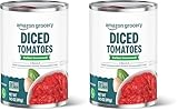 Amazon Grocery, Italian Seasoned Diced Tomatoes, 14.5 Oz (Previously Amazon Fresh, Packaging May Vary) (Pack of 2)
