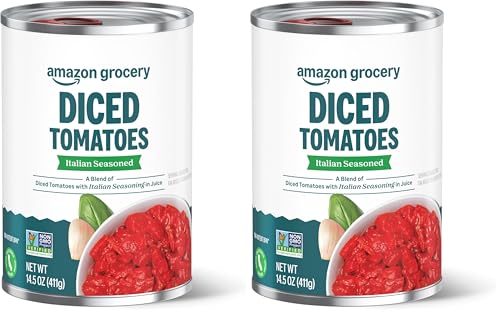 ★Amazon Diced Tomatoes with Italian Seasonings, 14.5oz, 2 Cans