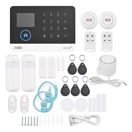 Namolit 433 MHz sem fio WIFI + GSM Sistema de segurança de alarme com discagem automática Tela LCD Sensor de porta PIR Telefone APP Controle remoto Compatível com Alexa Google Home Controle de voz