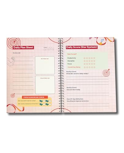 Image of The Comeback Journal | Productivity Journal for Focus, Discipline, Habit Building & Personal Growth | Daily Planner with Reflection, Goal Setting & Progress Tracking