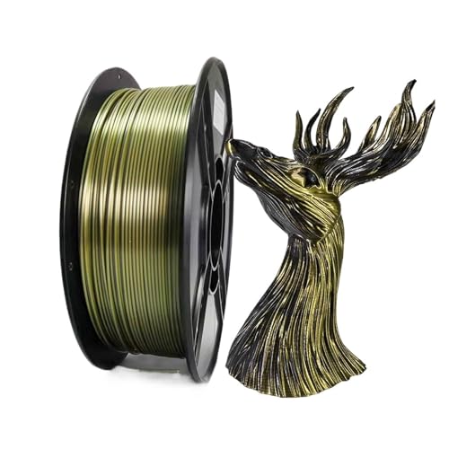 Filament imprimante 3D bicolore PLA 1.75mm bronze argent 250g