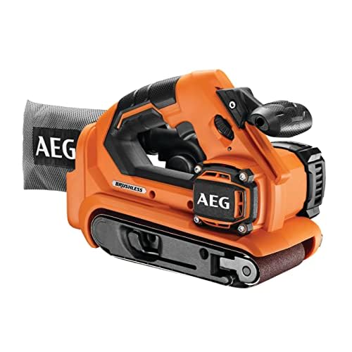 AEG BHBS18-75BL-0 Akku-Bandschleifer, 18 V, mit Staubabsaugung, Bandlänge 457 mm/Schleifbreite: 75 mm, ohne Akku-BHBS18-75BL-0