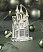 Lenox Ornament, 2025 Cinderella Castle Silverplate Ornament, Silverplated Stainless Steel Material with Gold Accents, Gold Hanging Cord, Christmas Decoration, Tree Decor, Christmas Ornaments (1 Piece)